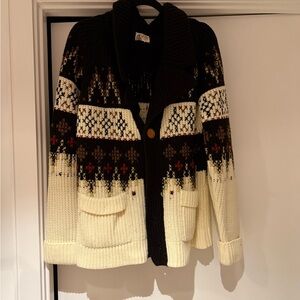 Men's Thick Knit Cardigan Sweater